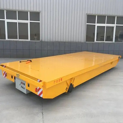 Electric Flatbed Trackless Transfer Trolley Customizable Heavy Duty Material Carts